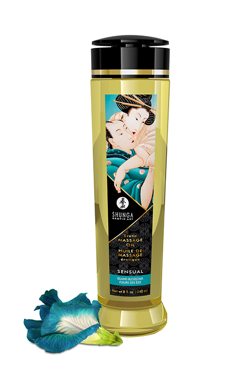 Shunga erootiline massaažiõli Sensual Island Blossom 240 ml