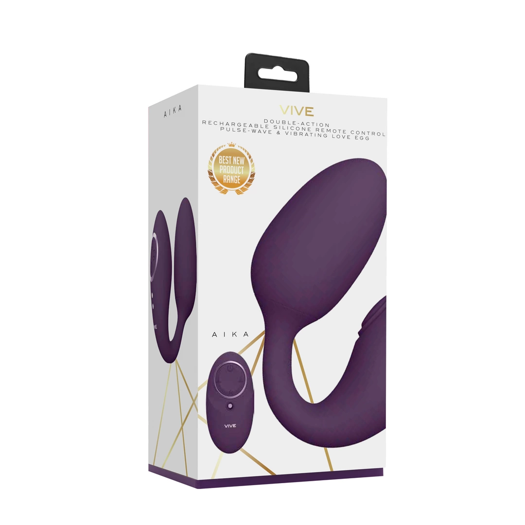 Aika Pulse Wave Dual Motor Wireless Love Egg Purple 4