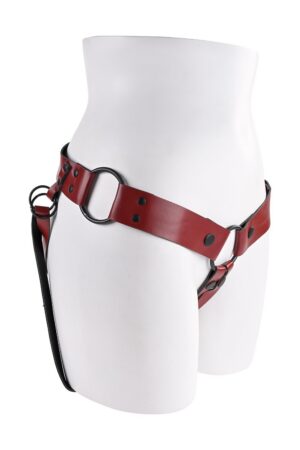 SPORTSHEETS SAFFRON MONTE STRAP ON RED