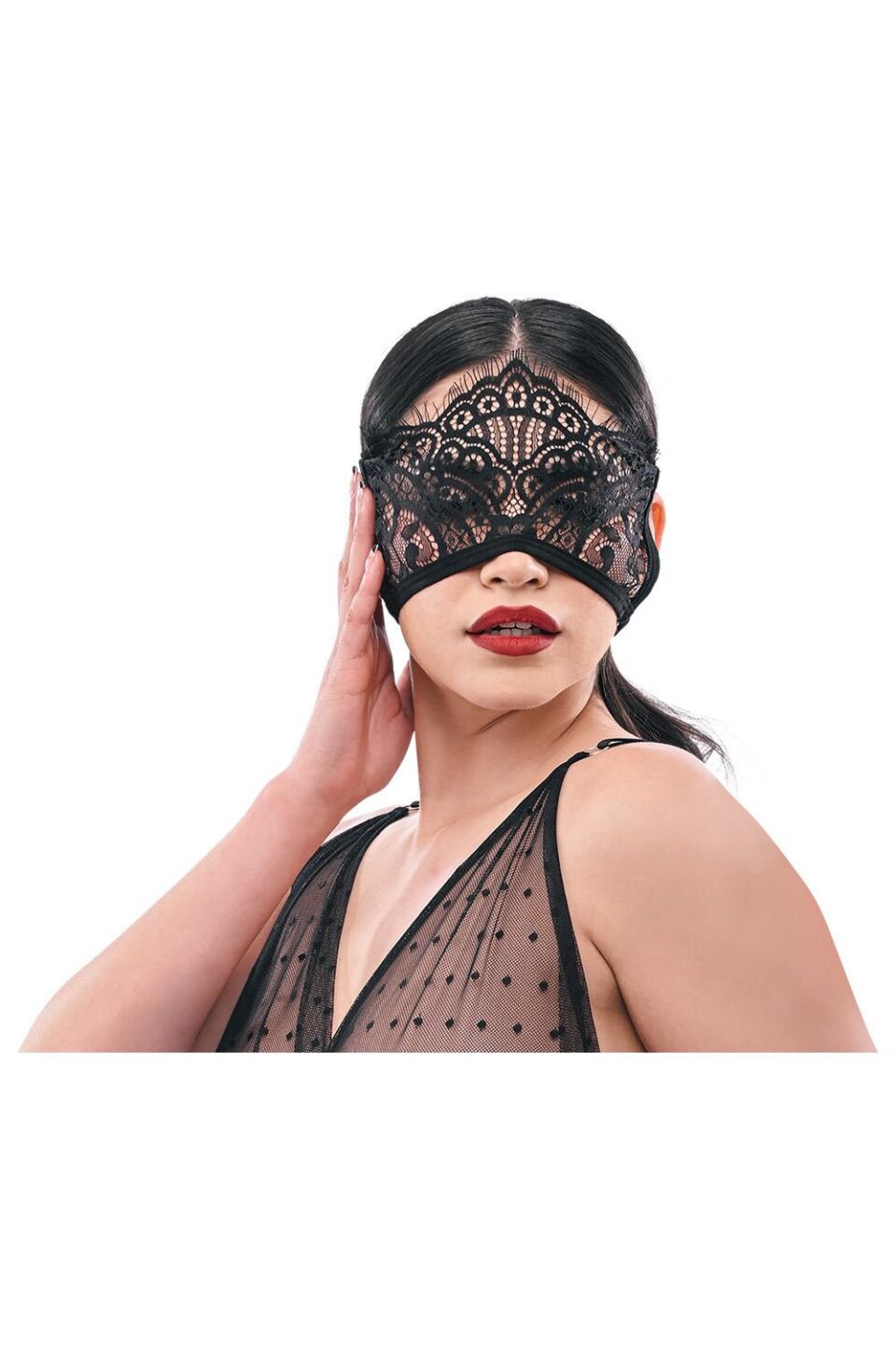 Veiled Vision Lace Blindfold pitsist silmaside