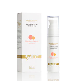 YFL01B30 - Allover delicious massage gel - Peach abricot - White-background