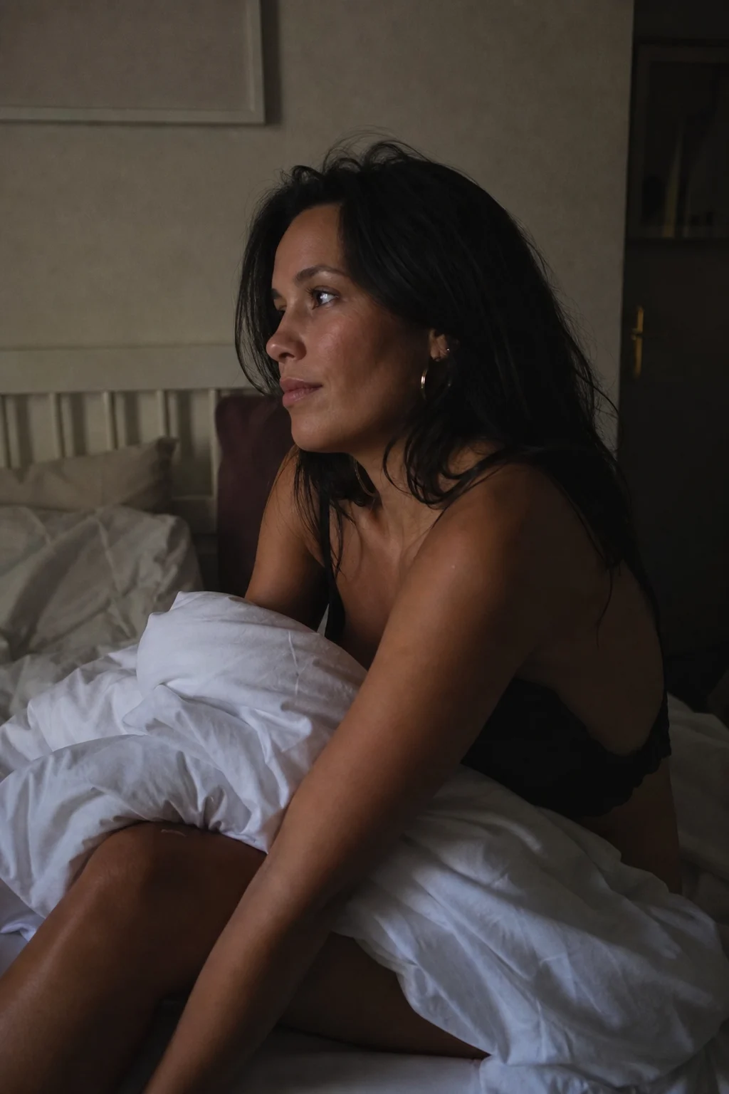 Quiet afterglow in bed