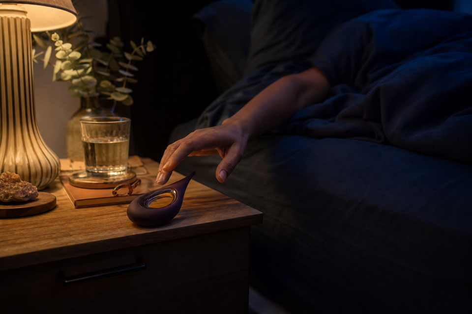 Nightstand pleasure moment