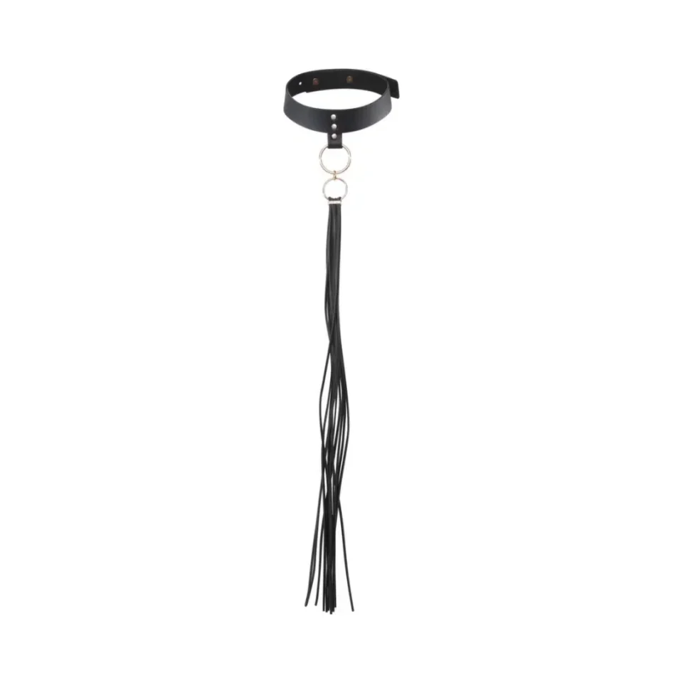 Bijoux Indiscrets MAZE Vegan Tassel Choker Black