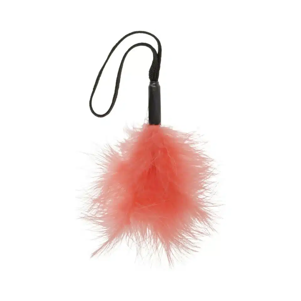 PEACHES 'N CREAME feather tickler with wrist strap